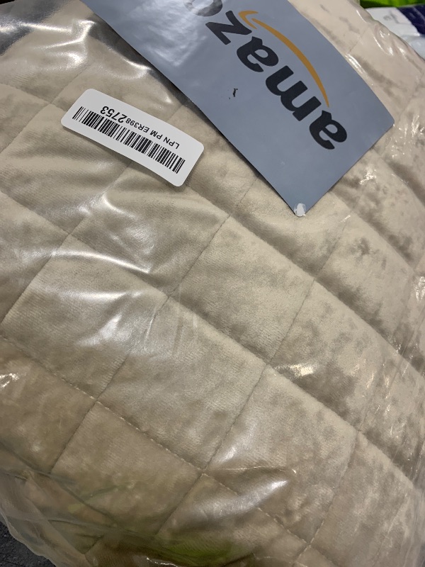 Photo 1 of RECYCO Luxury Velvet Quilt Set King Size Bedding Sets, Ultra Soft Velvet Comforter Set, Lightweight Channel Box Stitch Oversized Bedspread Coverlet for All Season, with 2 Shams, Urban Taupe