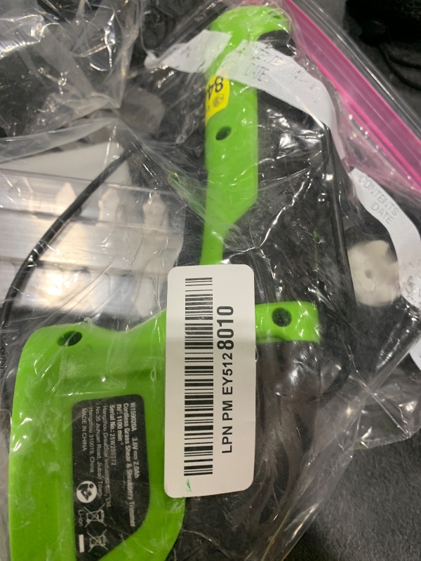 Photo 1 of WORKPRO Cordless Grass Shear & Shrubbery Trimmer - 2 in 1 Handheld Hedge Trimmer Electric Grass Trimmer Hedge Shears/Grass Cutter Rechargeable Lithium-Ion Battery and Type-C Cable Included (Green)