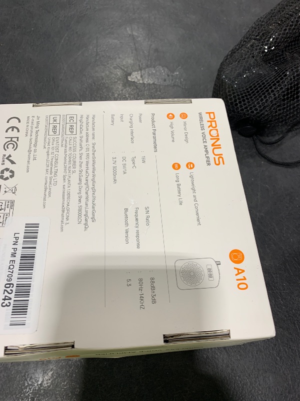 Photo 1 of PRUNUS A10 Voice Amplifier Wireless with Lavalier Microphone Charging &Storage,Portable Voice Amplifier with Laple Mic Speaker,Mini Voice Amplifier for Classroom,Speech,Training Outdoor-Beige