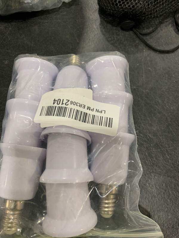 Photo 1 of Superdream E14 to E26/E27 Adapter - Chandelier Socket (E14) to Medium Socket (E26/E27) Converter, Max Wattage 1000W, 200? Heat Resistant, No Fire Hazard (10-Pack)