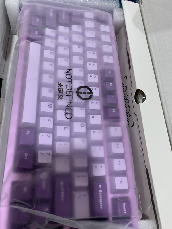 Photo 1 of Chilkey ND75 Aluminum Keyboard 75% Percent Wireless Gaming Mechanical Keyboard with LCD Screen, Quick Assembly, BT/2.4G/USB-C, Hot Swappable Per-Key RGB Custom Purple Key Board for Laptop Office PC