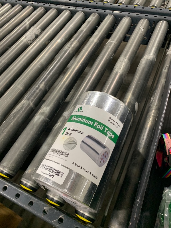 Photo 1 of BOMEI PACK Aluminum Foil Tape,Heavy Duty Metal Duct Tape,High Temperature Silver Tape,Perfect for Sealing & Patching,HVAC,Air Ducts,Insulation and Metal Repair (8 Inch x 55 Yards)