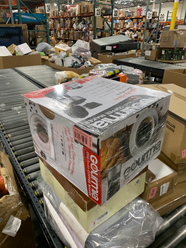 Photo 1 of Gourmia 5-Cup One-Touch Drip Coffee Maker, Compact Countertop Coffee Machine with Auto Keep-Warm, Pause & Serve, Removable Filter Basket, Water-Level Indicator, Glass Carafe GCM3510