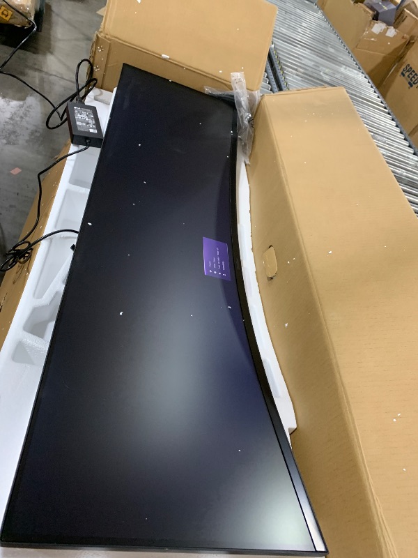 Photo 1 of LG 45GR65DC-B Ultragear Curved Gaming Monitor 45-Inch 32:9 QHD 200Hz 1ms UltraWide Display AMD FreeSync Premium Pro VESA DisplayHDR 600 HDMI 2.1 x2 DP UBS x3 Tilt/Height/Swivel Stand - Black