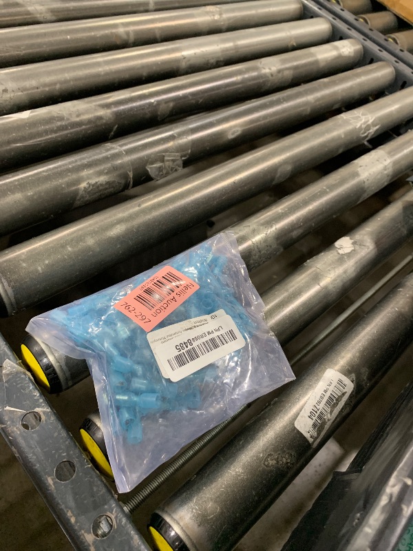 Photo 1 of 100 PCS 16-14 AWG Waterproof Heat Shrink Quick Disconnect Connectors, Crimp Electrical Wire Male Spade Connectors Insulated Disconnect for Marine Automotive Motorcycle Home Wiring (Blue)