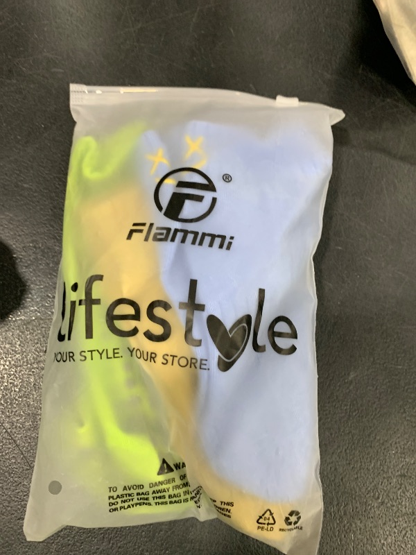 Photo 1 of 3/6 Pairs Pilates Socks with Grips,Yoga Socks Barre Sock Non Slip Embroidery for Barre Ballet Barefoot Workout (US, Numeric, 5, 9, Regular, Regular, 3Pairs-1Cream Yellow1Fluorescent Green1Baby Blue)