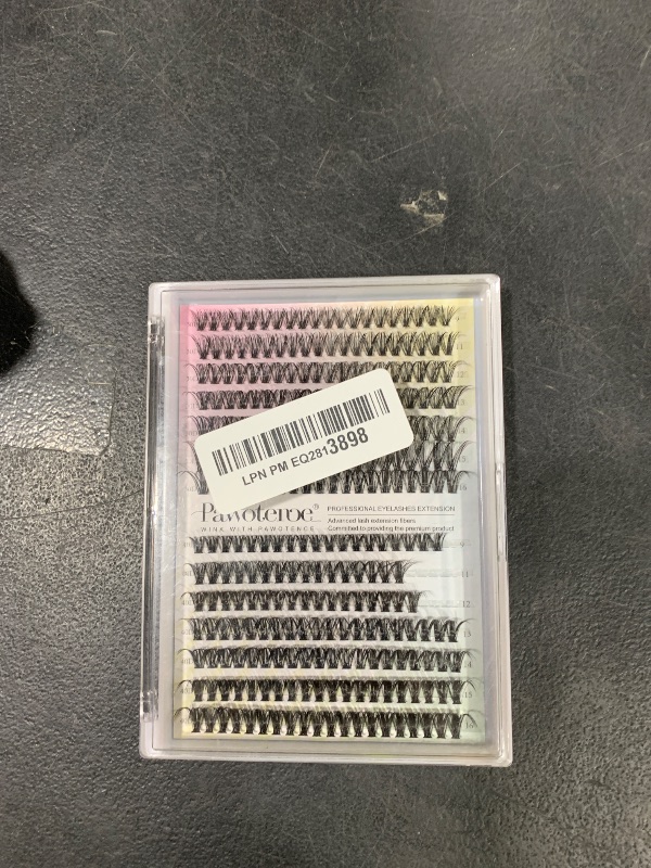 Photo 1 of Pawotence Lash Clusters 280pcs Individual Lashes 30D 40D Cluster Eyelash Extensions 9-16mm Eyelash Clusters Lash Extensions for Self Application (30D&40D, 0.07D, 9-16mm)