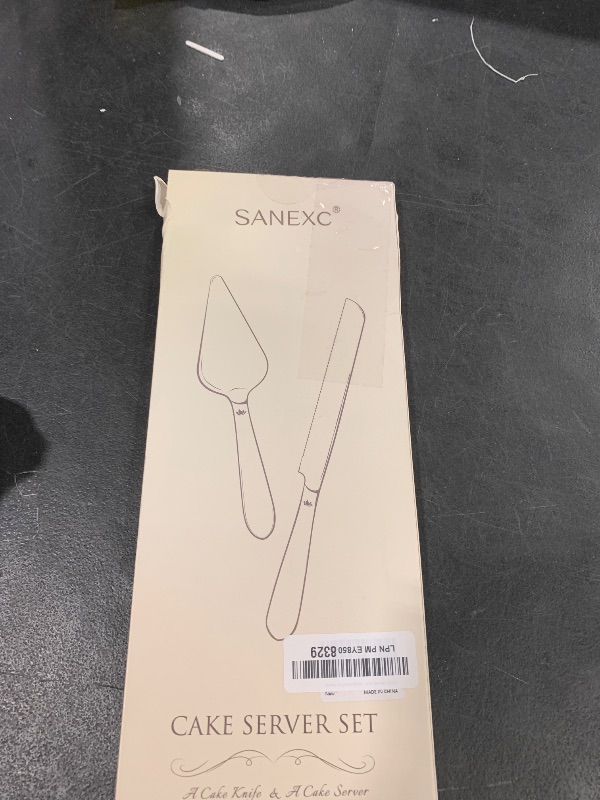 Photo 1 of Cake Cutting Set for Wedding - Extended Cake Knife and Server Set Thickened Stainless Steel 13.0" Cake Cutter 10.49" Pie Spatula Great for Birthday Anniversary Christmas Gift 2 Pcs Gold