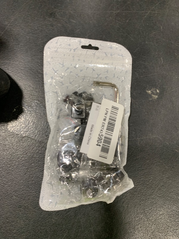 Photo 1 of YALOK Anti Theft License Plate Screws Kits- Rustproof Stainless Steel Car Tag Plate Mounting Hardware, M6 (1/4") Tamper Proof Fastener Nut, Caps Cover for Front Rear Frame Holder Mounting?AT-Black/8?