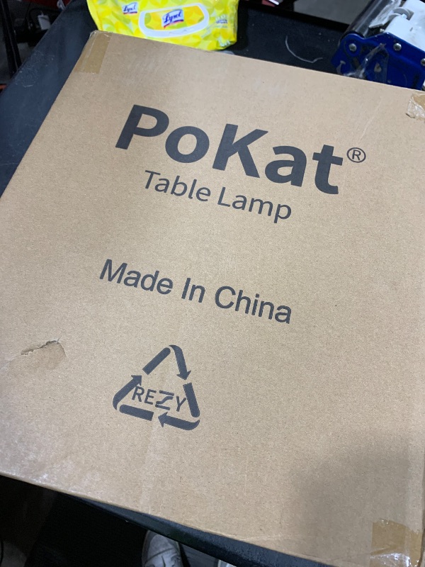 Photo 1 of PoKat 23" Modern Ceramic Table Lamp Set of 2 for Living Room White Desk Lamps for Bedroom Farmhouse Bedside Nightstand Bedside Lamp End Table Lamps Beige