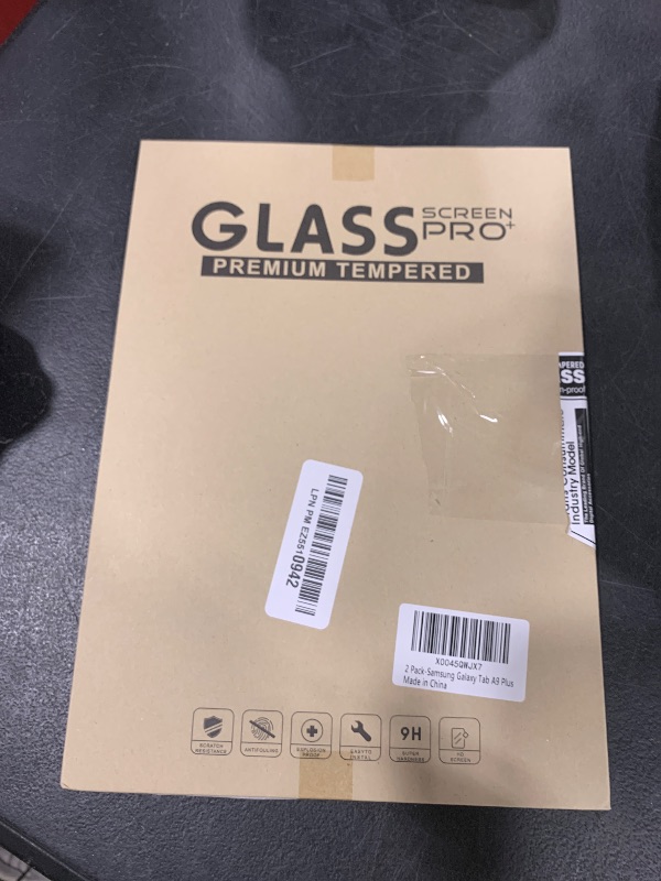 Photo 1 of Qularlans 2 Pack Screen Protector for Samsung Galaxy Tab A9+ Plus (11-Inch 2023,Model SM-X210/X216/X218), Anti-Scratch 9H Hardness Tempered Glass Film