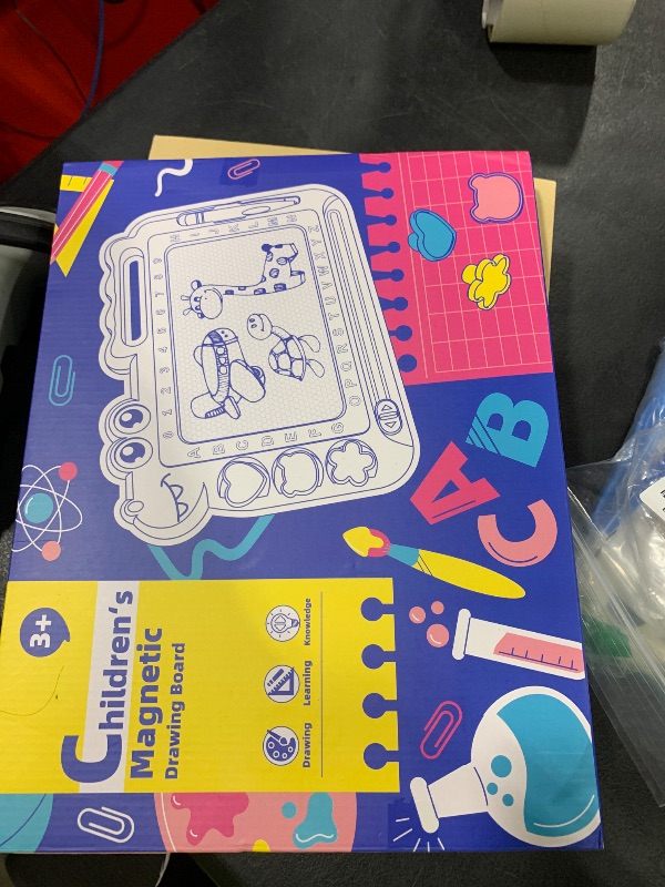 Photo 1 of AiTuiTui Magnetic Drawing Board Toddler Toys Gift for 2 3 Year Old Girls Boys, Sketch Writing Doodle Pad Age 2-4 Travel Games, Educational Learning Kids Toys for Toddlers Birthday (Pink)