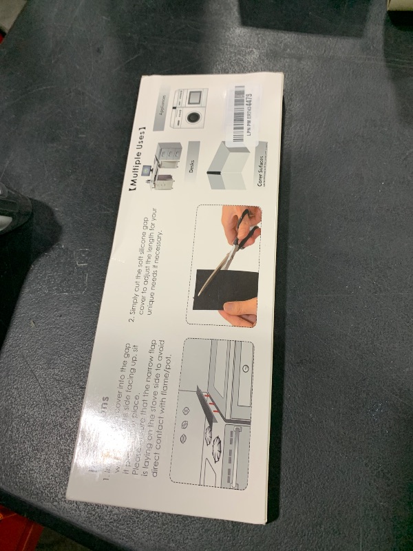 Photo 1 of SEVCHY Silicone Stove Gap Covers (2 pack), Oven Gap Filler, Heat Resistant Stove Gap Filler, Seal Gap between Stovetop and Counter, Easy Clean (25 inch, Black)