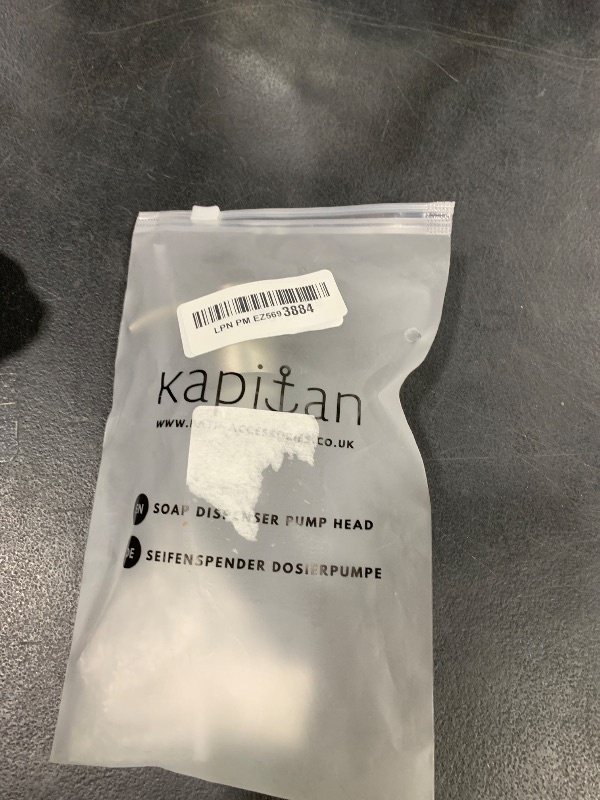 Photo 1 of Kapitan Soap Dispenser Pump Head Replacement Spare for Standard 28/400 (26 mm - 28mm / 1.02 in-1.10 in) Neck Size, Stainless Steel Brushed Finish