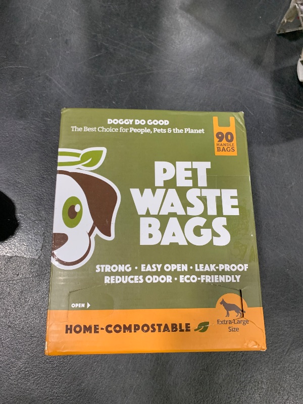 Photo 1 of Doggy Do Good Poop Bags for Dogs (90 Ct), Easy Open Dog Poop Bags Single Roll, Certified Home Compostable