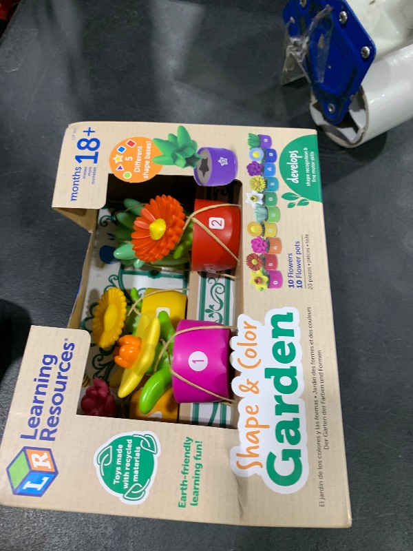 Photo 1 of Learning Resources Shape & Color Garden, Toddler Outdoor Toys, Sensory Toys, Kids Gardening Set, Flower Building Set, Montessori, Preschool Learning Activities, Toddler Gifts