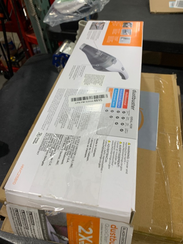 Photo 1 of BLACK+DECKER dustbuster QuickClean Cordless Handheld Vacuum, Car Vacuum Portable (HNVC215B10)