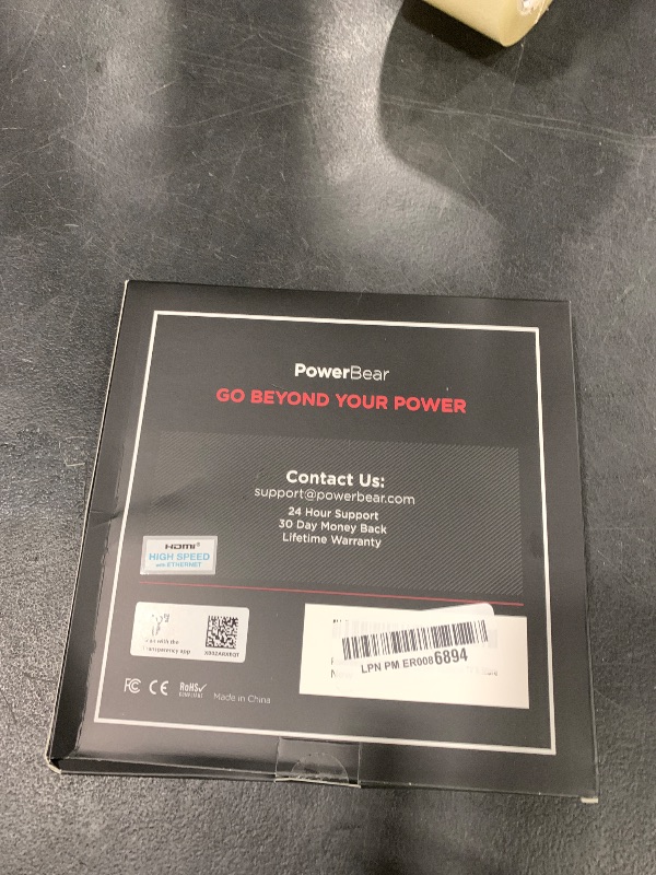 Photo 1 of PowerBear 4K HDMI Cable 10 ft | High Speed Hdmi Cables, Braided Nylon & Gold Connectors, 4K @ 60Hz, Ultra HD, 2K, 1080P, ARC & CL3 Rated | for Laptop, Monitor, PS5, PS4, Xbox One, Fire TV, & More