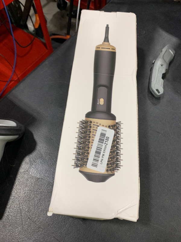 Photo 1 of Lopeie Hair Dryer Brush Blow Dryer Brush in One, 4 in 1 Hair Dryer and Styler Volumizer with Oval Barrel, Professional Salon Hot Air Brush for All Hair Types, Gold