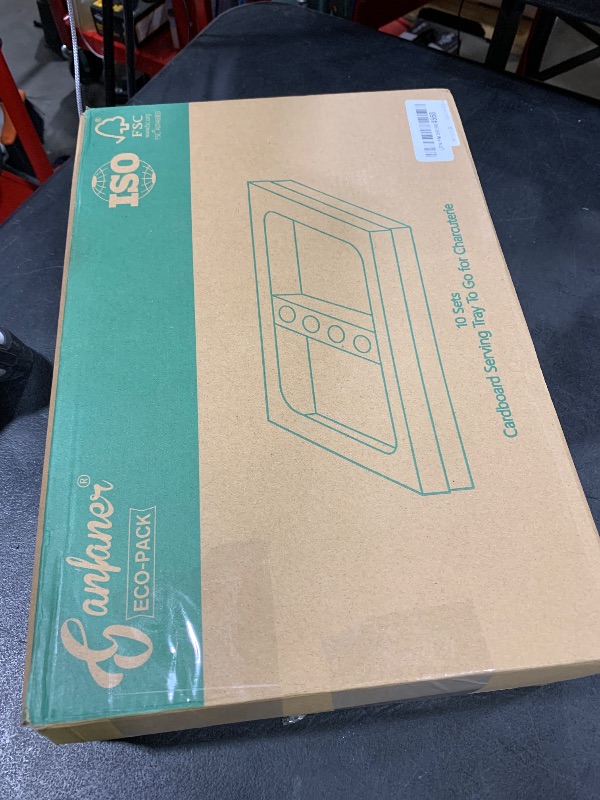 Photo 1 of 10PK Pastry Box Cardboard Heavy Duty, Picnic Platter Serving Box w/Lid for 5-8 People To Go, Stably Filled Disposable Catering Charcuterie Board w/Lid for Food Take Out (15"x10"x3.5")