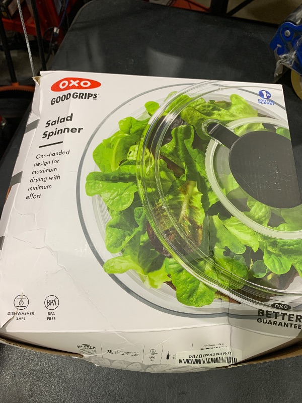 Photo 1 of OXO Good Grips Salad Spinner | Lettuce Spinner | Fruit Washer | Fruit Washing Bowl with Strainer | Vegetable Cleaner | Salad Cleaner | Lettuce Washer | 6.22 Quart Capacity