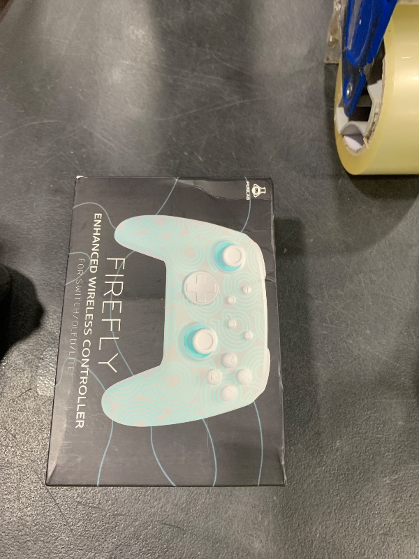 Photo 1 of FUNLAB Switch Pro Controller Wireless White Compatible with Nintendo Switch 2/OLED/Lite, Firefly Bluetooth Remote Gamepad with Hall Effect Joysticks/RGB 7 LED Colors/Paddle/Turbo/Motion Control