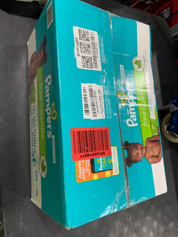 Photo 1 of Pampers Baby Wipes, Free & Gentle, Hypoallergenic and Unscented Wipe, 100% Plant Based, Plastic-Free for Babies, 624 Total (8 Flip-Top Packs)