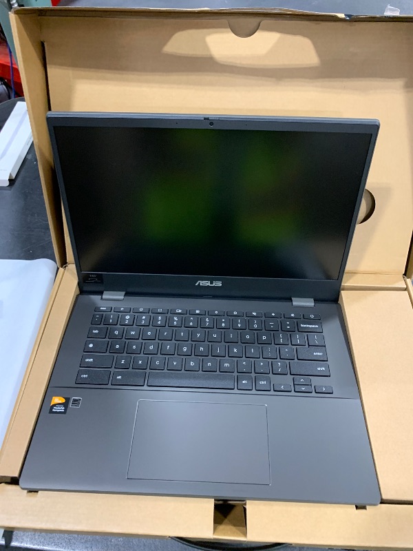 Photo 1 of ASUS Chromebook CM14 Laptop, 14" HD Anti-Glare Display (1366x768), MediaTek Kompanio 520, 4GB RAM, 64GB eMMC, ChromeOS, Gray, CM1402CM2A-DS44, Gravity Grey