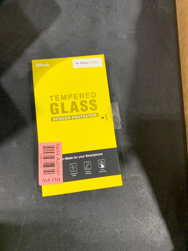 Photo 1 of JETech Privacy Screen Protector for iPhone 16 Pro 6.3-Inch, Anti-Spy Tempered Glass Film with Easy Installation Tool, 2-Pack