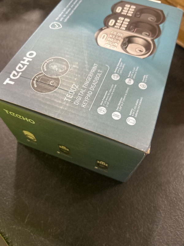Photo 1 of TEEHO TE002 Fingerprint Door Lock - Keyless Entry Door Lock - Electronic Keypad Deadbolt - Smart Locks for Front Door - Auto Lock - Easy Installation - Satin Nickel