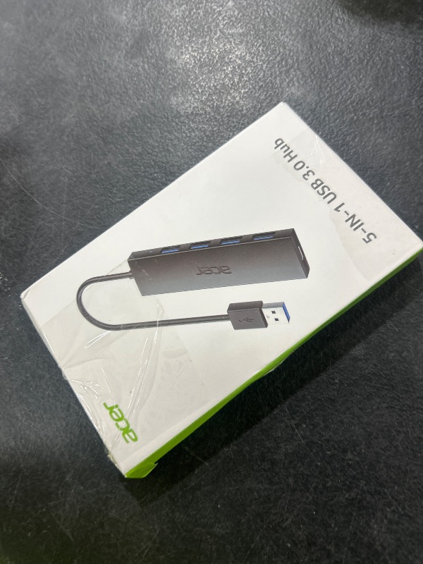 Photo 1 of Acer USB Hub 4 Ports, Multiple USB 3.0 Hub, USBA Splitter for Laptop with Type C Power Port, Extender for A Port Laptop, PC, Desktop and More (2ft)