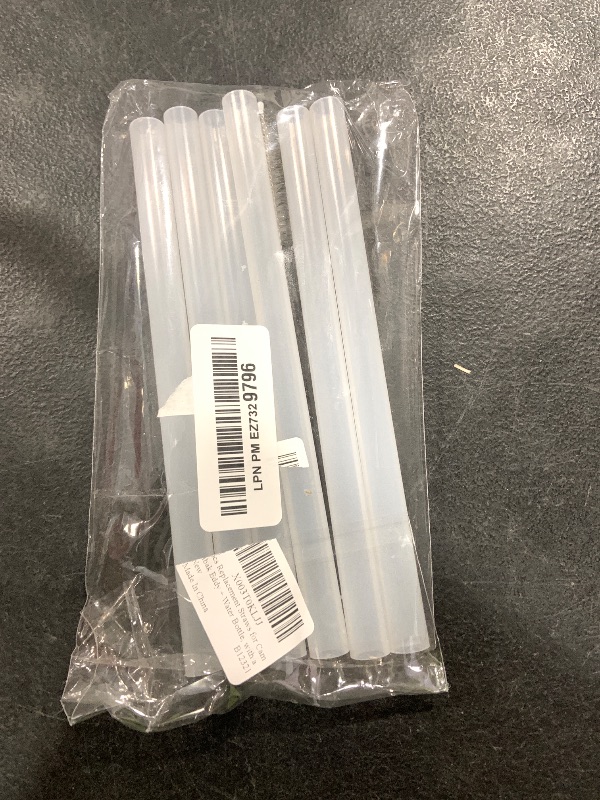 Photo 1 of 8pcs Replacement Straws for Eddy + Water Bottle, with a Cleaning Brush Reusable Straws Straight Only Compatible with Eddy Accessories (20/25/32oz)