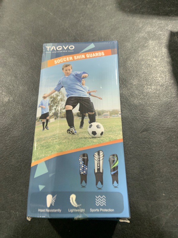 Photo 1 of TAGVO Soccer Shin Guards for Kids Youth - Protective Soccer Equipment for Boys Girls - Adults Men Women Soccer Shin Guards - Soccer Shin Pads for Kids 3-16 Years Old Girls Boys, High Impact Resistant