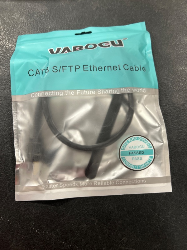 Photo 1 of Cat 8 Ethernet Cable, 1.5Ft 3Ft 6Ft 10Ft 15Ft 20Ft 30Ft 40Ft 50Ft 60Ft 100Ft Heavy Duty High Speed Internet Network Cable, Professional LAN Cable Shielded in Wall, Indoor&Outdoor