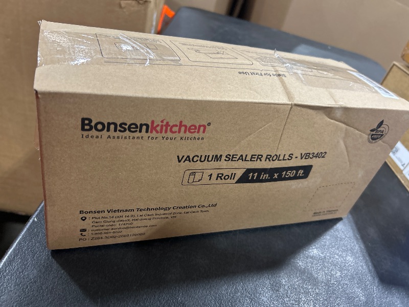 Photo 1 of [2025 New] Bonsenkitchen 11” x 150’ Vacuum Sealer Bags Rolls with Cutter for Food Storage, Commercial Grade, BPA Free, Great for Meal Prep and Sous Vide Cooking