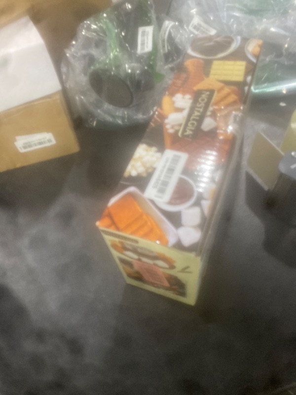 Photo 1 of Nostalgia Tabletop Indoor Electric S'mores Maker - Smores Kit With Marshmallow Roasting Sticks and 4 Trays for Graham Crackers, Chocolate, and Marshmallows - Movie Night Supplies - Brown