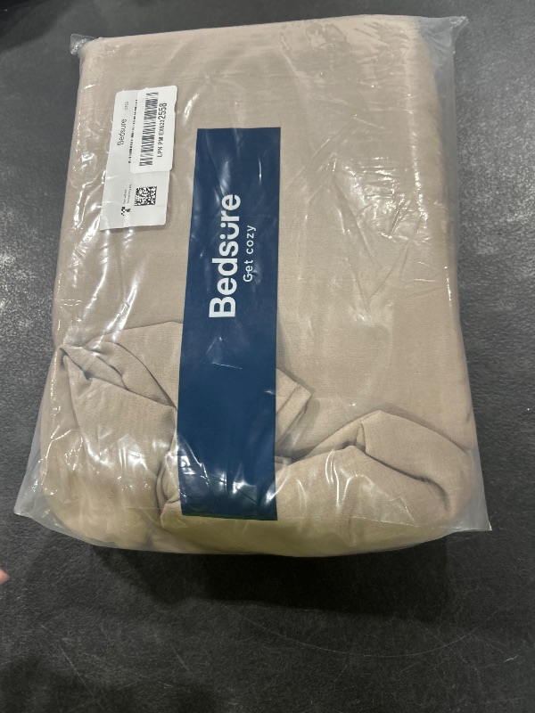 Photo 1 of Bedsure Khaki Duvet Cover King Size - 3 Pieces Prewashed Extra Soft Bedding Set, Includes 1 Duvet Cover 104x90 Inches with Zipper Closure & 2 Pillow Shams, Comforter Not Included
