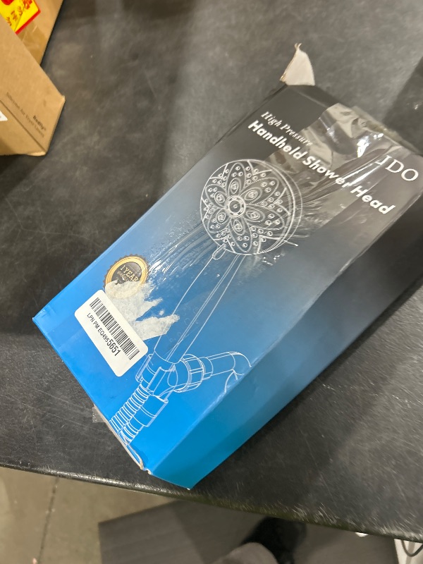 Photo 1 of ITEM IS MISSING PARTS, UNSURE WHAT PARTS ARE MISSING --------------------------------------6-Setting Shower Head with Handheld, JDO High Pressure Hand held Shower Head, 4.7 Inch Chrome Detachable Showerhead Set with 59 Inch Stainless Steel Hose and Adjust
