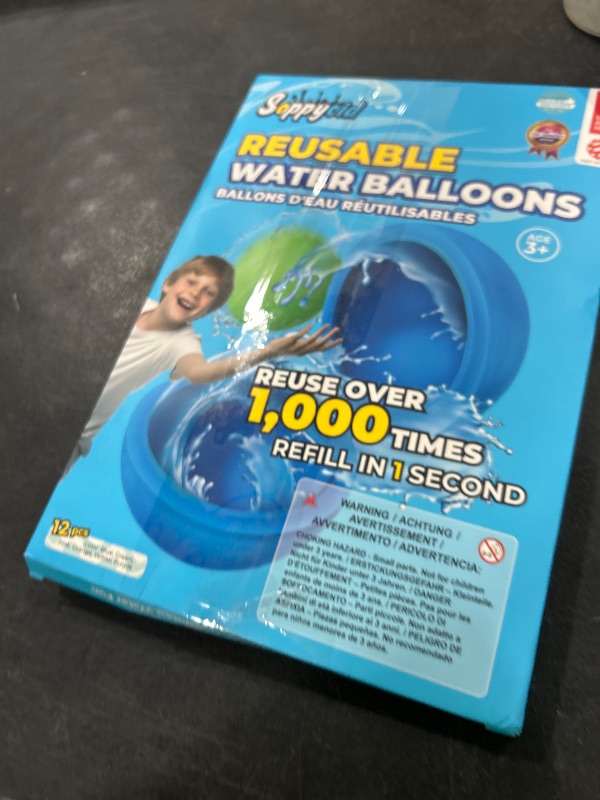 Photo 1 of 12Pcs Reusable Water Balloons, Pool Beach water Toys for Boys and Girls, Outdoor Summer Toys for Kids Ages 3-12