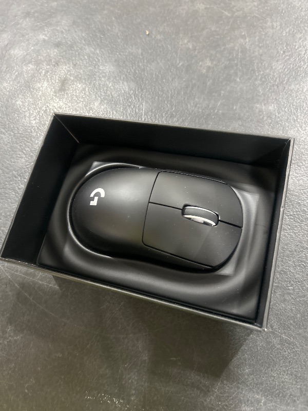 Photo 1 of Logitech G PRO X SUPERLIGHT Wireless Gaming Mouse, Ultra-Lightweight, HERO 25K Sensor, 25,600 DPI, 5 Programmable Buttons, Long Battery Life, Compatible with PC / Mac - Black