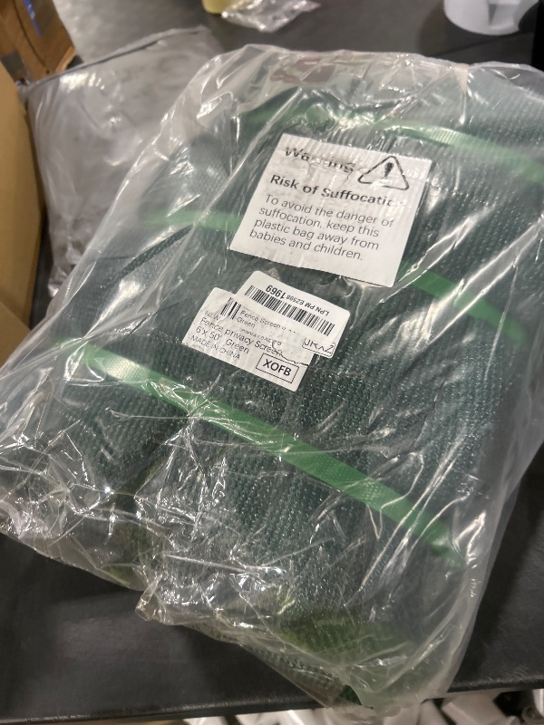 Photo 1 of Royal Shade 6' x 50' Green Fence Privacy Screen Cover Windscreen with Heavy Duty Brass Grommets - Cable Zip Ties Include (We Make Custom Size)