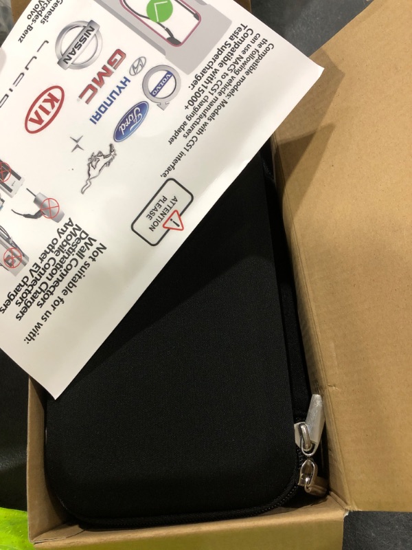 Photo 1 of Hugener 2025 NACS to CCS1 EV Charging Adapter for Tesla Supercharger V3/ V4, Max 500A 1000V DC Fast Charging with UL Safety Certified Overheat Protect, Fits Rivian, Ford, GM CCS1 EVs with Vortex Plug
