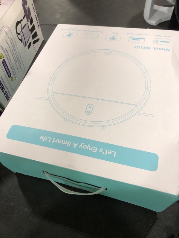 Photo 1 of Robot Vacuum and Mop, 2 in 1 Robotic Vacuum Cleaner with Schedule, App/Voice, Slim Mopping Vacuum Robot with Watertank and Dustbin, Self-Charging, Easy of Use, Ideal for Hard Floor, Pet Hair, Carpet