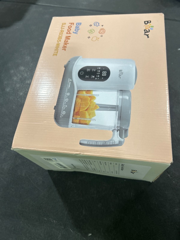 Photo 1 of BEAR 2024 Baby Food Maker | One Step Baby Food Processor Steamer Puree Blender | Auto Cooking & Grinding | Baby Food Puree Maker with Self Cleans | Touch Screen Control, White