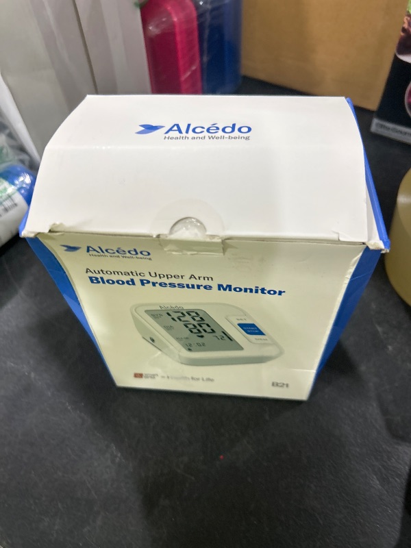 Photo 1 of Alcedo Blood Pressure Monitor for Home Use, Automatic Digital BP Machine with Large Cuff for Upper Arm, LCD Screen, 2x120 Memory, Talking Function
