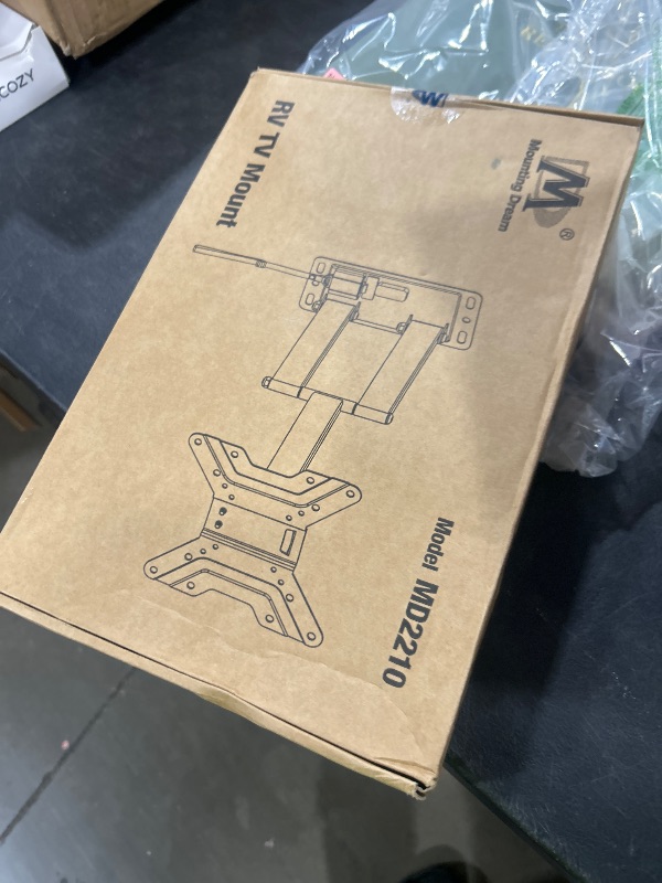 Photo 1 of Mounting Dream UL Listed Lockable RV TV Mount for Most 17-43 inch TV, RV Mount for Camper Trailer Motor Home Boat Truck, Full Motion Unique One Step Lock RV TV Wall Mount, VESA 200mm, 44 lbs, MD2210