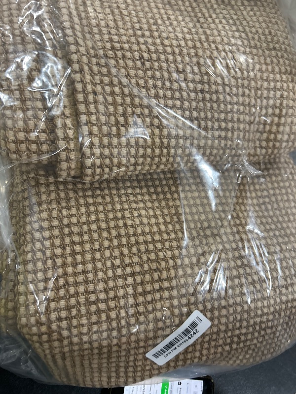 Photo 1 of KOZYFLY Extra Long Runners for Hallways 3x14 ft Washable Kitchen Runner Non Slip Rubber Backed Hallway Rug Cotton Entryway Runner Rug Floor Carpet for Indoor Hall, Kitchen, Stair, Tan/Orange/Brown