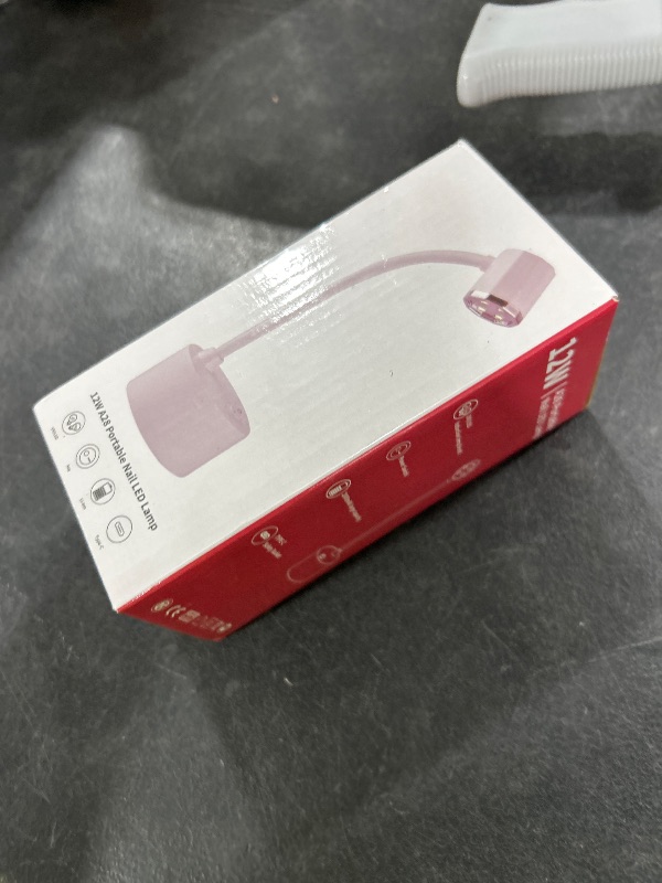 Photo 1 of ITOWNKN Touch Switch Gel X Lamp,Flash Cure Mini Nail Lamp,Rechargeable Cordless UV LED Light,Gooseneck Nail Gel Dryer for Home Nail DIY Manicure, White, ASN-A28