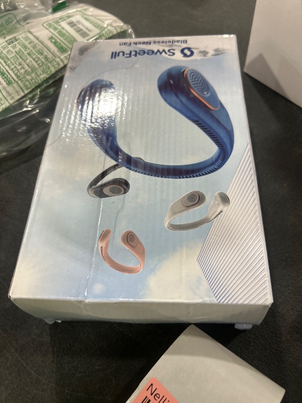 Photo 1 of SWEETFULL Portable Neck Fan 360° Cooling Bladeless Personal Fan | No Hair Twisting - 4000mAh USB Rechargeable Wearable Fan for Travel, Birthday Gifts for Men, Women, Mom, and Dad