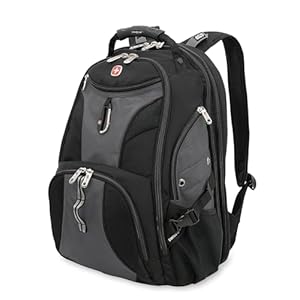 Photo 1 of SwissGear 1900 Scansmart TSA 17 Laptop Backpack, Grey/Black, 19-Inch
